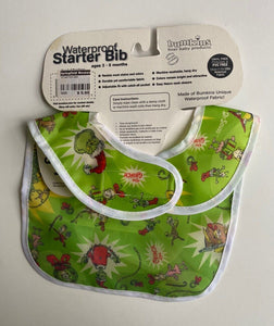 Dr. Seus Nursery by Bumkins baby waterproof bib The Grinch Christmas, BNWT