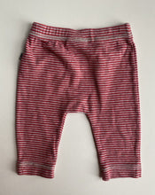 Load image into Gallery viewer, Marquise baby size 0-3 months grey red stripe drawstring leggings pants, VGUC
