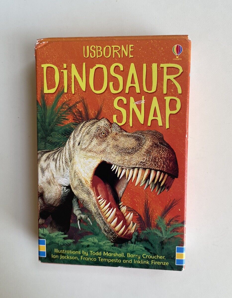 Usborne Dinosaur Snap kids card game 2+ players, VGUC