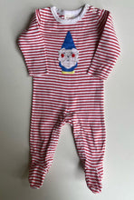 Load image into Gallery viewer, Seed baby size 0-3 months red white stripe one-piece gnome, VGUC
