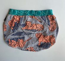 Load image into Gallery viewer, Bonds baby size 3-6 months grey orange tigers bloomers pants, VGUC
