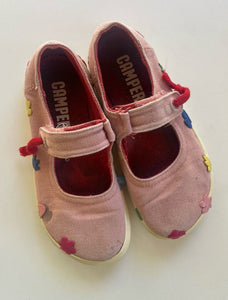 Camper kids girls size EUR 31 pink canvas Mary Jane shoes, play condition