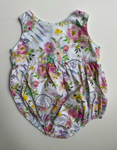 Load image into Gallery viewer, Unbranded baby size 0-3 months floral summer romper, VGUC
