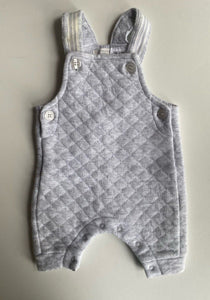 Purebaby baby size newborn grey quilted jumpsuit one-piece, VGUC