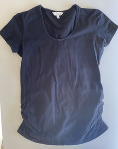 Ripe Women's size L black maternity basic t-shirt top, VGUC