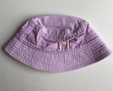 Load image into Gallery viewer, Seed baby girl one size purple bucket sun hat &#39;H&#39; summer, VGUC
