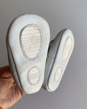 Load image into Gallery viewer, Seed baby size 3-6 months silver pull on soft sole shoes bunny ears, VGUC
