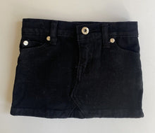 Load image into Gallery viewer, LTL PPL kids girls toddler size 2 black denim mini skirt, VGUC
