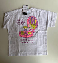 Load image into Gallery viewer, Cotton On Kids x Polly Pocket kids girls size 2 white short sleeve t-shirt, BNWT
