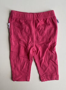 Milk & Sugar baby girl size 0-3 months pink ruffle leggings pants, VGUC