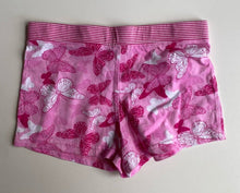 Load image into Gallery viewer, Allsorts kids girls size 8 pink stretch butterfly shorts elastic waist, VGUC
