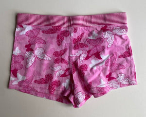 Allsorts kids girls size 8 pink stretch butterfly shorts elastic waist, VGUC