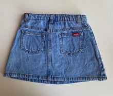 Load image into Gallery viewer, Seed kids girls size 6 light blue denim mini skirt, VGUC
