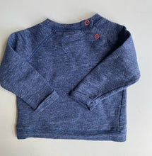 Load image into Gallery viewer, Marquise baby size 3-6 months blue marle light pullover jumper, VGUC
