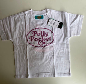 Cotton On Kids x Polly Pocket kids girls size 2 white short sleeve t-shirt, BNWT