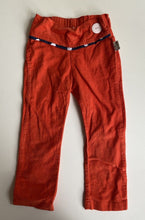 Load image into Gallery viewer, Pear &amp; Bear kids girls size 4 orange cord high waisted pants, GUC
