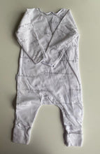 Load image into Gallery viewer, Bonds baby size 0-3 months white cozysuit one-piece button up, VGUC
