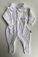 Load image into Gallery viewer, Bonds baby size 0-3 months wondersuit white terry towelling collared, EUC
