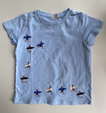 Load image into Gallery viewer, Seed kids boys size 6 blue short sleeve t-shirt surfers, VGUC
