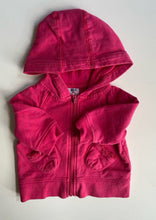 Load image into Gallery viewer, Target baby girl size 0-3 months pink hooded jumper zip, VGUC
