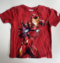 Load image into Gallery viewer, Marvel kids boys size 6 red Iron Man short sleeve t-shirt, VGUC
