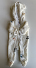 Load image into Gallery viewer, Disney baby size prem 00000 white velour hooded Mickey Mouse one-piece, VGUC
