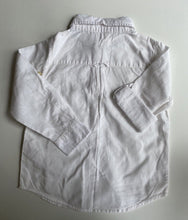 Load image into Gallery viewer, Cotton On Kids boys size 5 white linen blend button up collared shirt, VGUC
