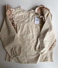 Load image into Gallery viewer, Cotton On Kids girls size 8 beige brown long sleeve blouse top, BNWT
