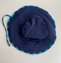 Load image into Gallery viewer, Ollie&#39;s Place baby boy size 3-6 months blue swim sun hat, VGUC
