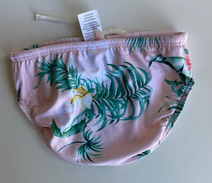 Seafolly kids girls toddler size 2 pink green floral bathers bottoms, BNWT