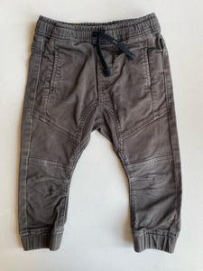 Indie Kids baby boy size 12-18 months grey stretch jeans pants, GUC