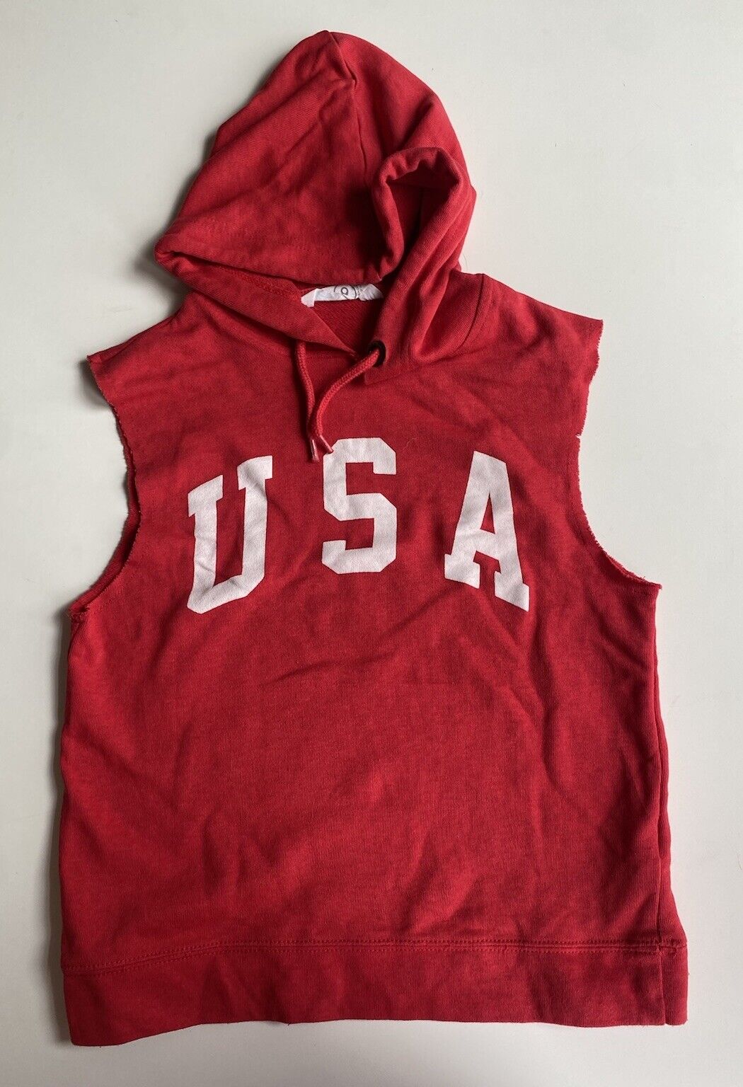 Kids red hooded vest hotsell