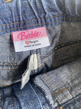 Load image into Gallery viewer, Target x Barbie kids girls size 5 blue denim jeans pants, VGUC
