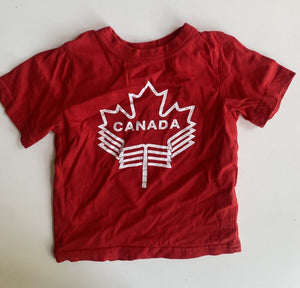 Joe Fresh kids toddler size 3 red short sleeve t-shirt Canada, VGUC