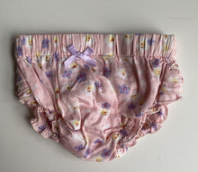 Load image into Gallery viewer, Petite Papinelle baby girl size 0-3 months pink purple floral bloomers, VGUC
