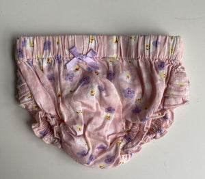 Petite Papinelle baby girl size 0-3 months pink purple floral bloomers, VGUC