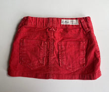 Load image into Gallery viewer, Country Road kids girls toddler size 3 red cord mini skirt, VGUC
