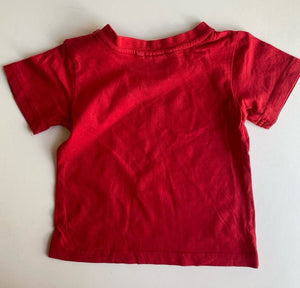 Bauhaus Cubs baby boy size 6-12 months red Panthers short sleeve t-shirt, VGUC