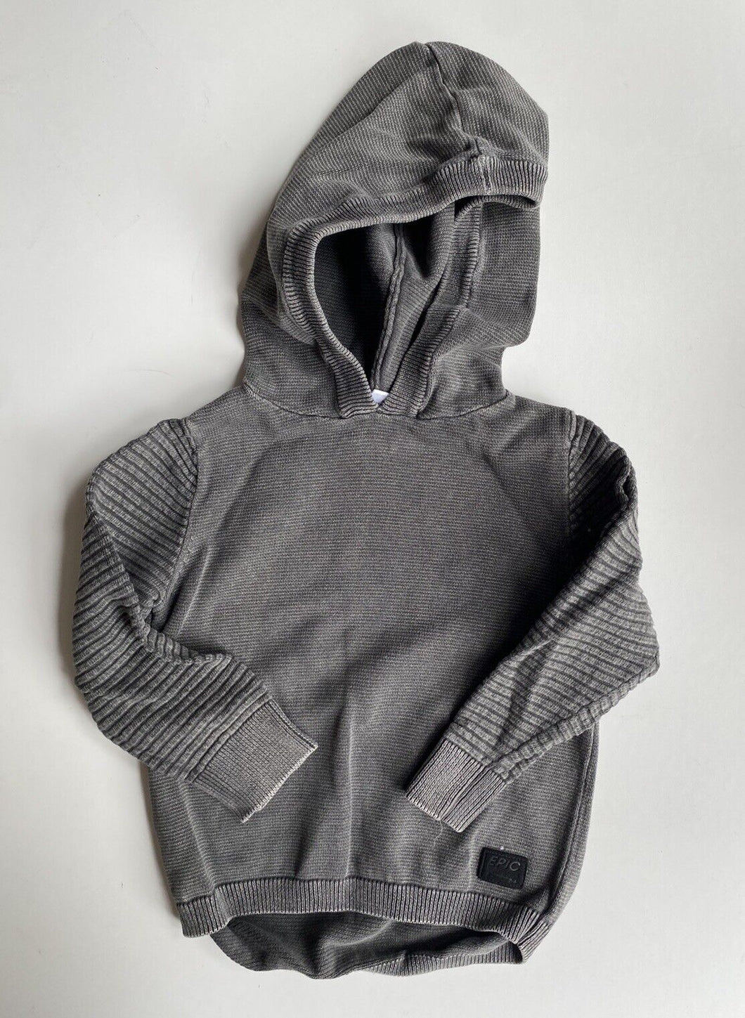 Target kids toddler size 2 grey knit hooded jumper, VGUC