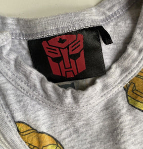 Cotton On x Transformers baby size 3-6 months grey romper one-piece zip, VGUC