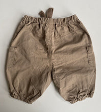 Load image into Gallery viewer, Seed baby size 0-3 months brown elastic waist cargo pants, VGUC
