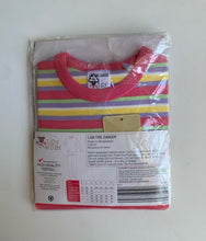 Load image into Gallery viewer, Lily &amp; Dan baby girl size 6-12 months pink stripe PJ set, BNWT
