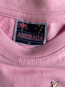 Unbranded kids toddler girls size 2 pink short sleeve t-shirt Cairns, EUC