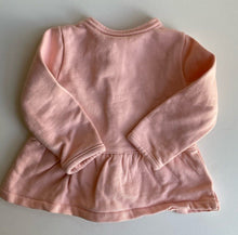 Load image into Gallery viewer, Carter&#39;s baby girl size 3-6 months pink button up jumper pocket heart, VGUC
