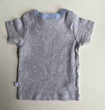 Load image into Gallery viewer, Marquise baby size 3-6 months grey blue elephant t-shirt, VGUC
