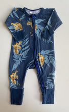 Load image into Gallery viewer, Bonds baby size 0-3 months zippy wondersuit blue tigers, GUC
