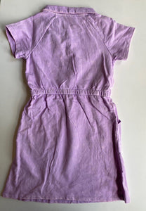 Cotton On Kids girls size 8 faded purple collared dress, VGUC