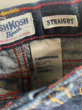 Load image into Gallery viewer, Osh Kosh B&#39;gosh baby size 3-6 months dark blue denim pull on jeans pants, VGUC
