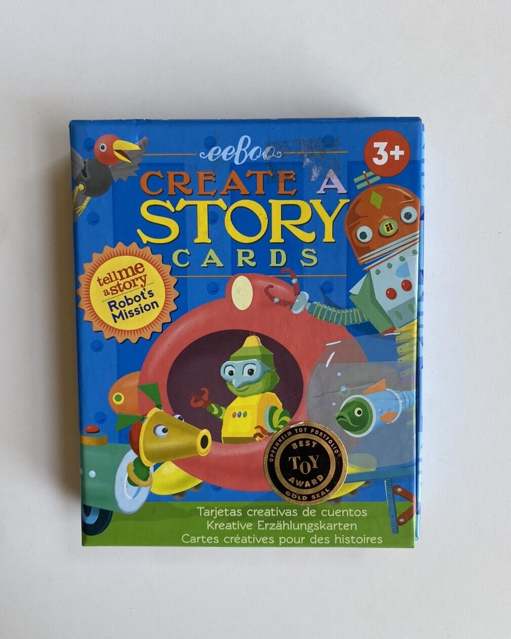 eeboo Create a Story Cards 3+ years kids flash card game, VGUC