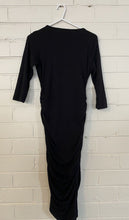 Load image into Gallery viewer, Ripe women&#39;s size XS maternity black fitted long sleeve dress, VGUC
